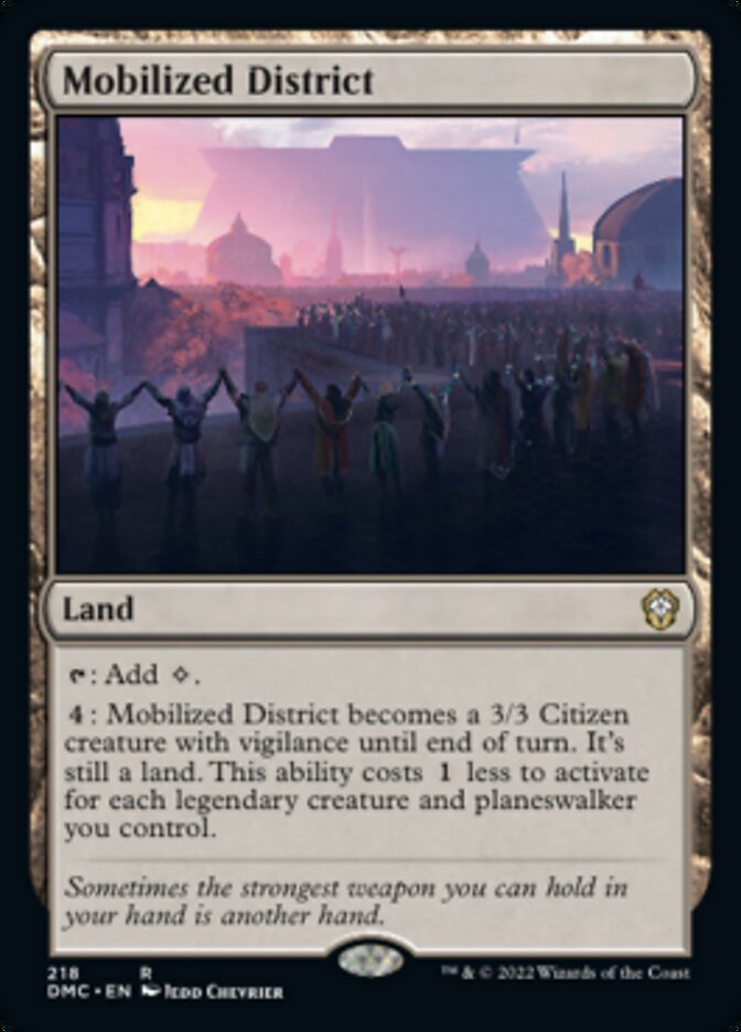 Mobilized District [Dominaria United Commander] MTG Single Magic: The Gathering | Red Claw Gaming