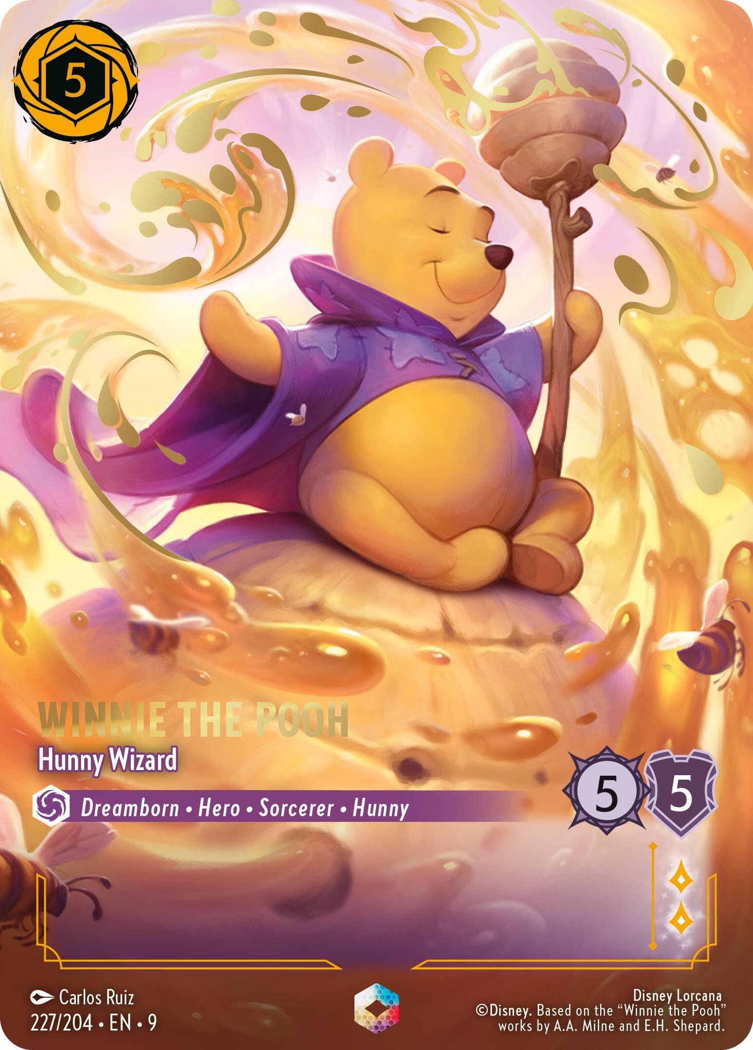 Winnie the Pooh - Hunny Wizard (Enchanted) (227/204) [Fabled] Lorcana Single Disney | Red Claw Gaming