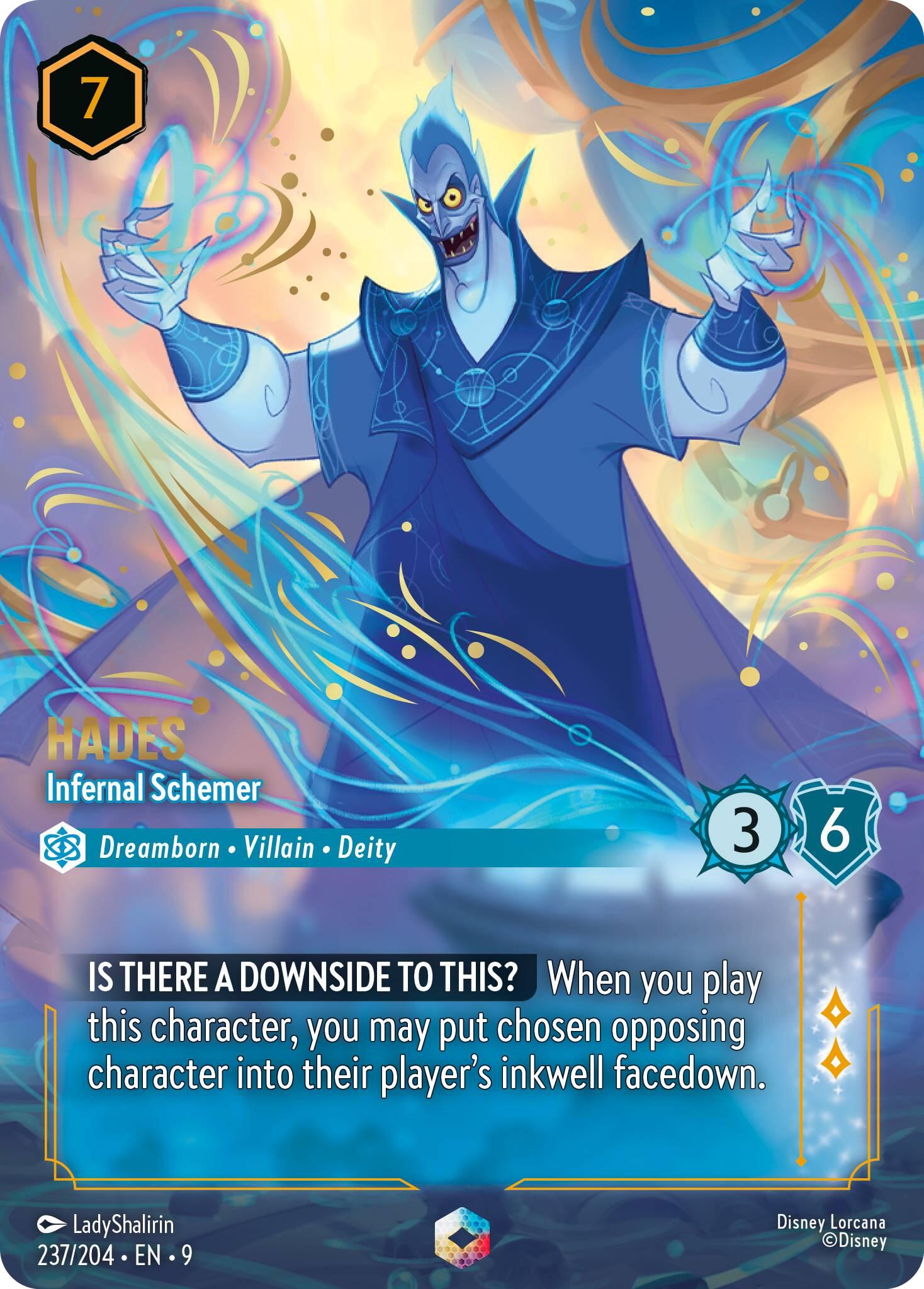 Hades - Infernal Schemer (Enchanted) (237/204) [Fabled] Lorcana Single Disney | Red Claw Gaming