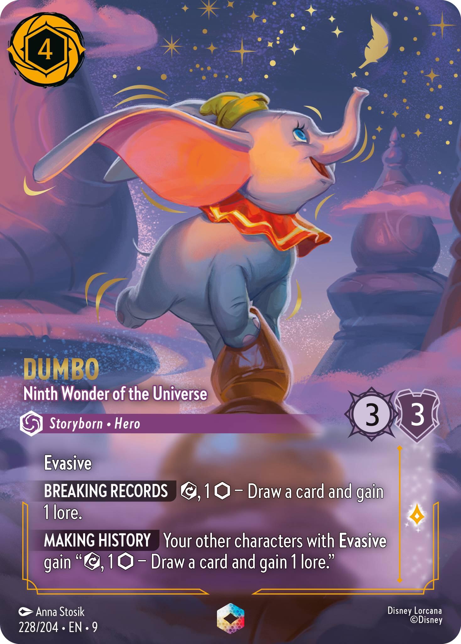 Dumbo - Ninth Wonder of the Universe (Enchanted) (228/204) [Fabled] Lorcana Single Disney | Red Claw Gaming