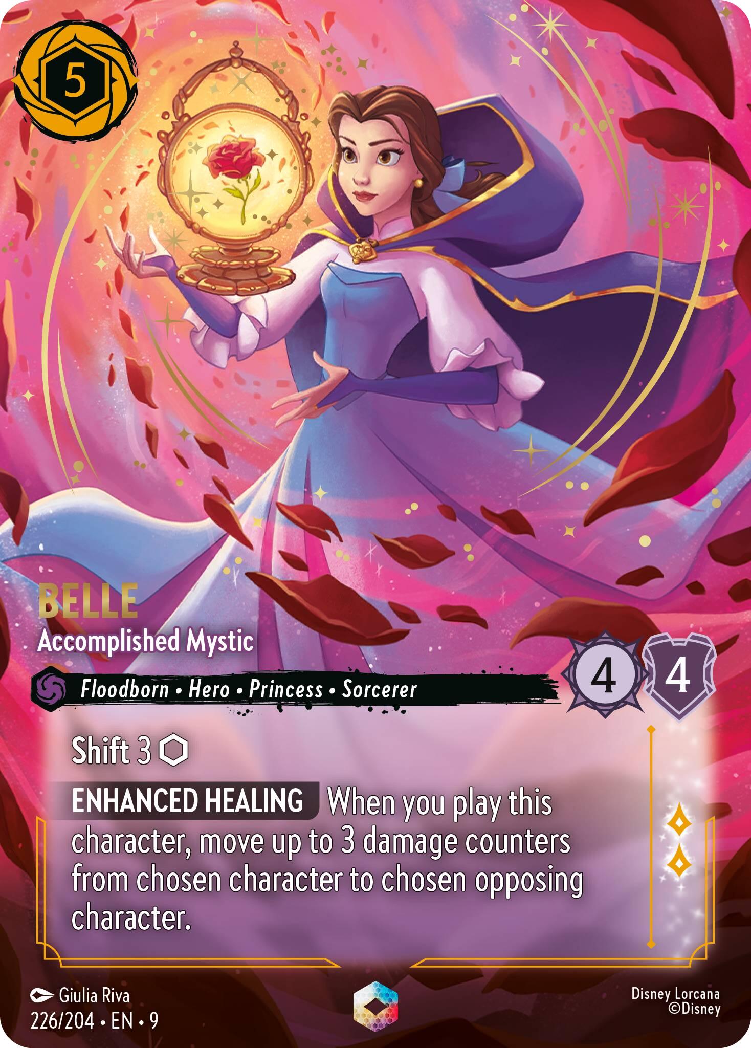 Belle - Accomplished Mystic (Enchanted) (226/204) [Fabled] Lorcana Single Disney | Red Claw Gaming