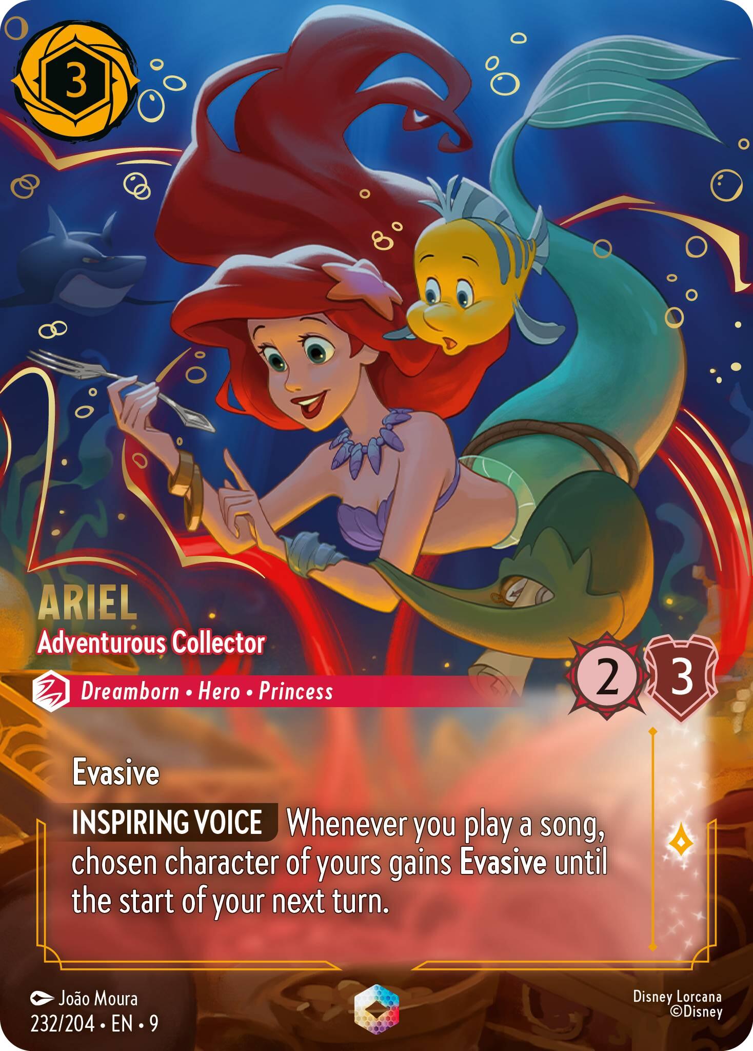 Ariel - Adventurous Collector (Enchanted) (232/204) [Fabled] Lorcana Single Disney | Red Claw Gaming
