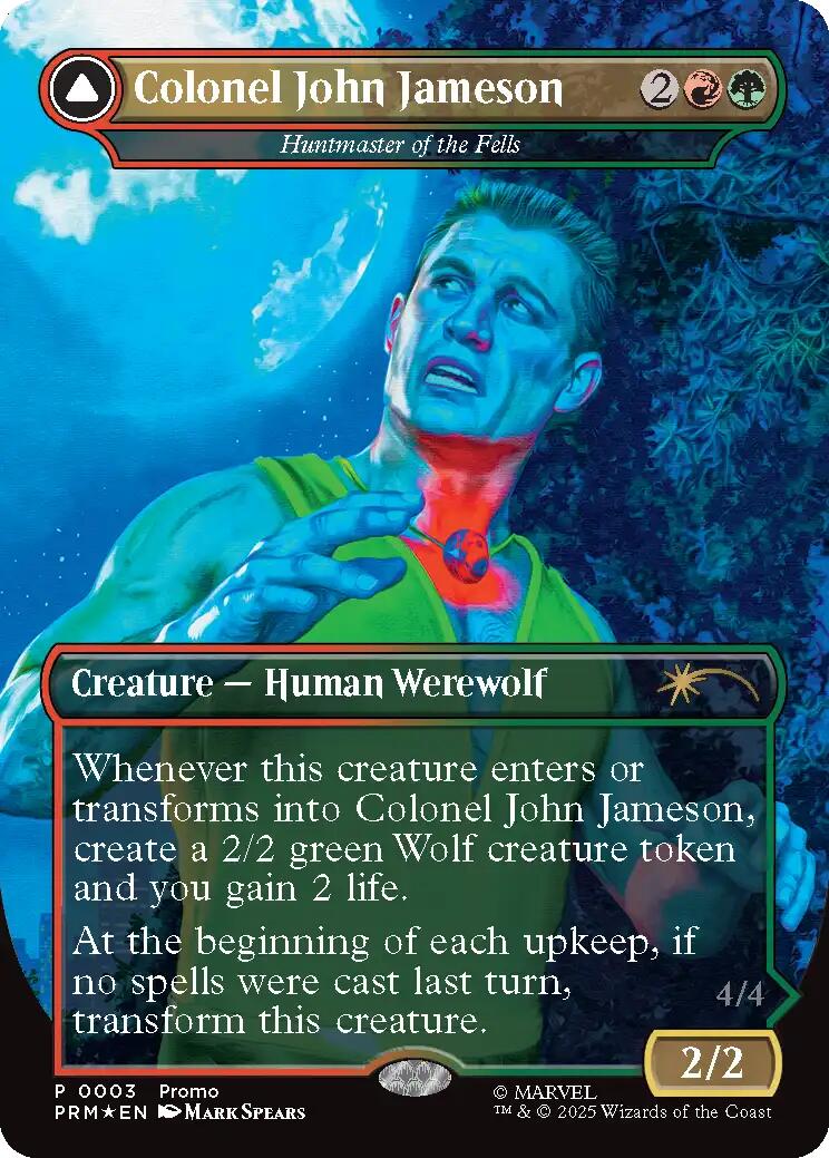 Colonel John Jameson - Huntmaster of the Fells (Borderless) [Media Promos] MTG Single Magic: The Gathering | Red Claw Gaming
