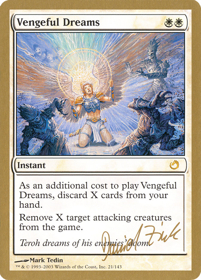 Vengeful Dreams (Daniel Zink) [World Championship Decks 2003] MTG Single Magic: The Gathering    | Red Claw Gaming