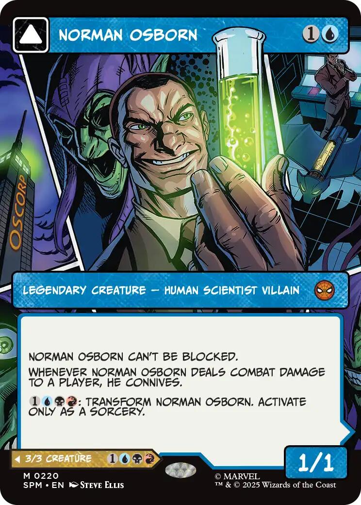 Norman Osborn (Borderless) [Marvel's Spider-Man] MTG Single Magic: The Gathering | Red Claw Gaming
