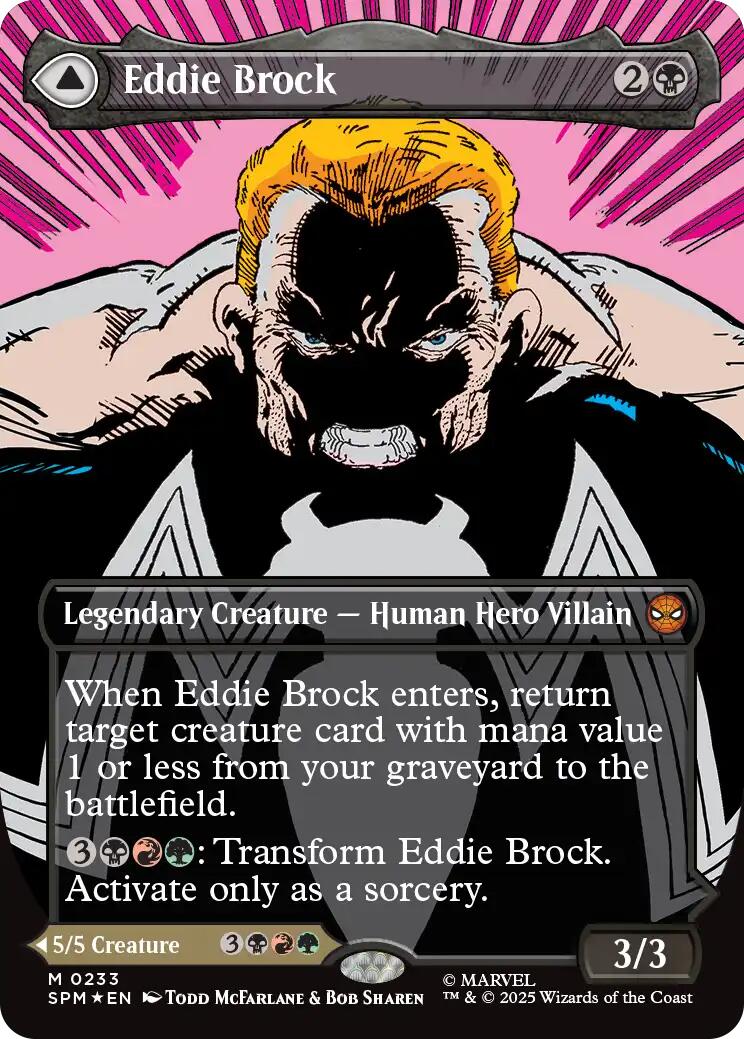 Eddie Brock (0233) (Borderless) [Marvel's Spider-Man] MTG Single Magic: The Gathering | Red Claw Gaming