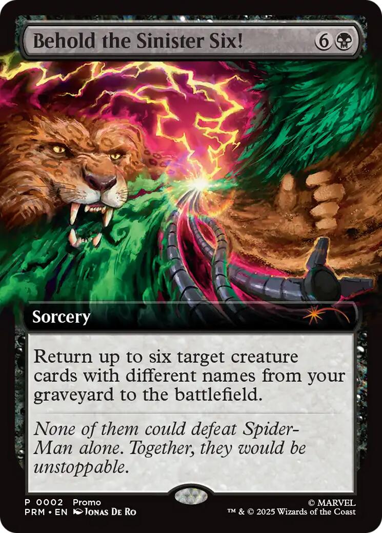 Behold the Sinister Six! [Marvel's Spider-Man Promos] MTG Single Magic: The Gathering | Red Claw Gaming
