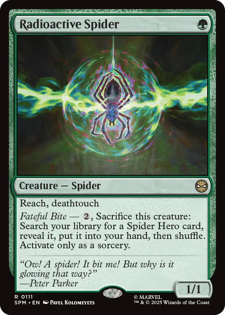 Radioactive Spider [Marvel's Spider-Man] MTG Single Magic: The Gathering | Red Claw Gaming