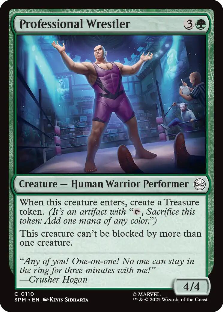 Professional Wrestler [Marvel's Spider-Man] MTG Single Magic: The Gathering | Red Claw Gaming