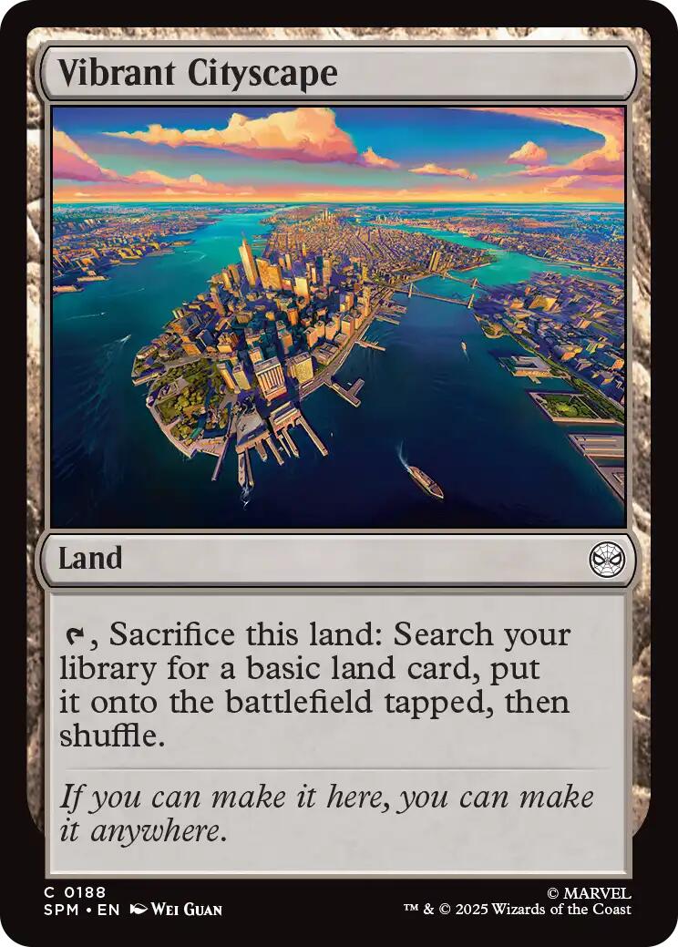 Vibrant Cityscape [Marvel's Spider-Man] MTG Single Magic: The Gathering | Red Claw Gaming