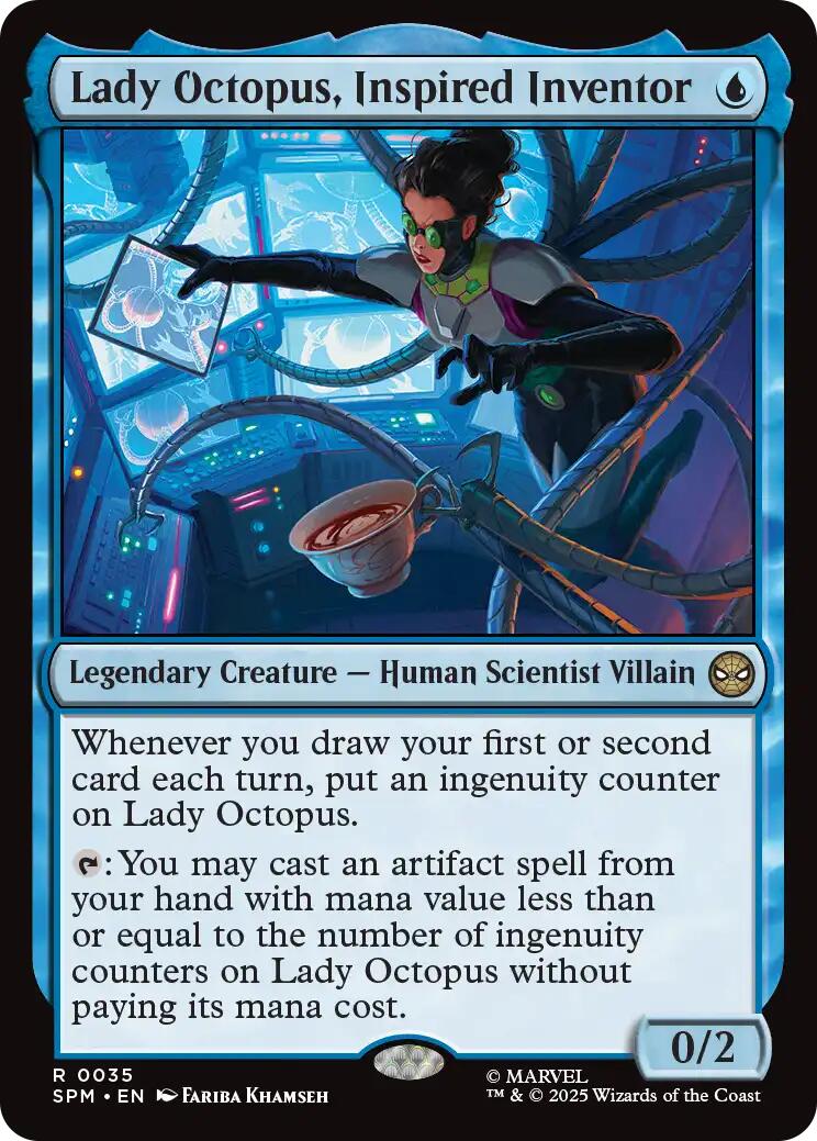 Lady Octopus, Inspired Inventor [Marvel's Spider-Man] MTG Single Magic: The Gathering | Red Claw Gaming