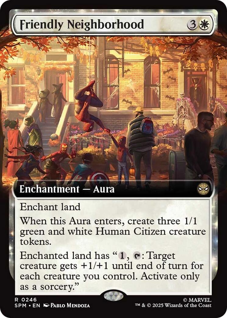 Friendly Neighborhood (Extended Art) [Marvel's Spider-Man] MTG Single Magic: The Gathering | Red Claw Gaming