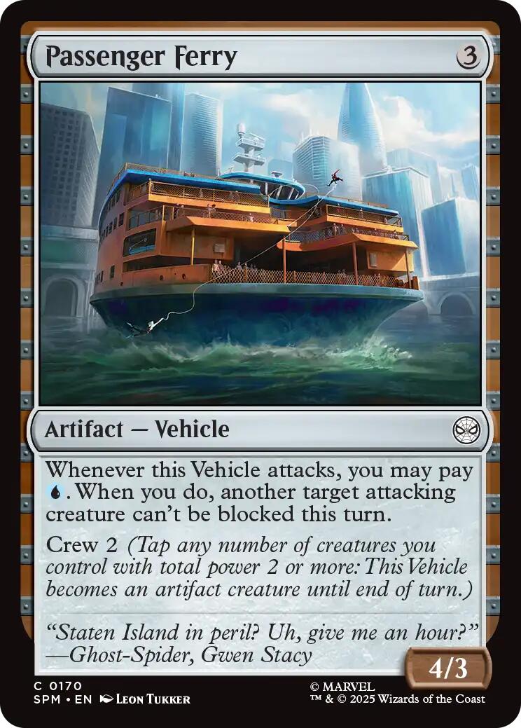 Passenger Ferry [Marvel's Spider-Man] MTG Single Magic: The Gathering | Red Claw Gaming