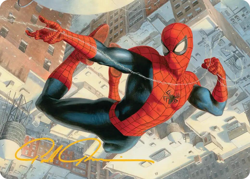 Spider-Man, Peter Parker Art Card (Gold-Stamped Signature) [Marvel's Spider-Man Art Series] MTG Single Magic: The Gathering | Red Claw Gaming
