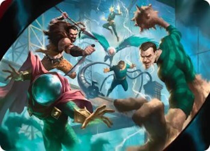 Behold the Sinister Six! Art Card (7/54) [Marvel's Spider-Man Art Series] MTG Single Magic: The Gathering | Red Claw Gaming
