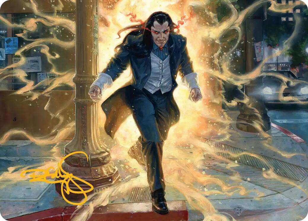 Morlun, Devourer of Spiders Art Card (Gold-Stamped Signature) [Marvel's Spider-Man Art Series] MTG Single Magic: The Gathering | Red Claw Gaming