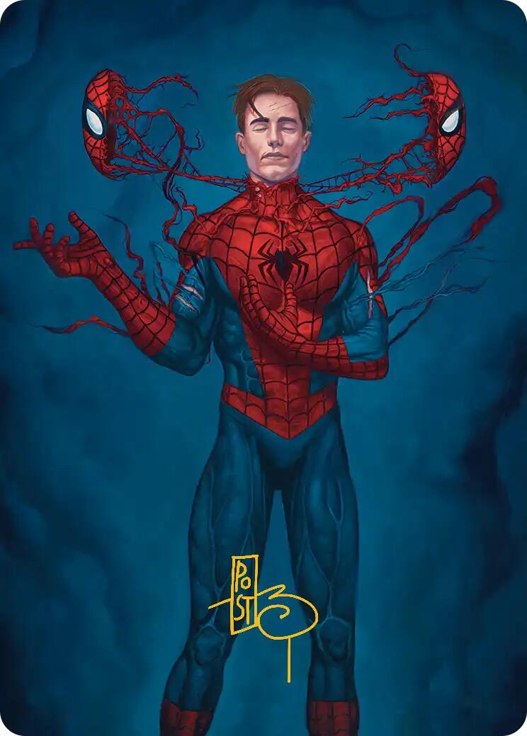 Secret Identity Art Card (Gold-Stamped Signature) [Marvel's Spider-Man Art Series] MTG Single Magic: The Gathering | Red Claw Gaming