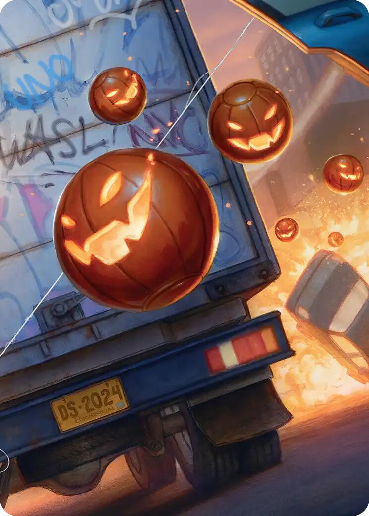 Pumpkin Bombs Art Card [Marvel's Spider-Man Art Series] MTG Single Magic: The Gathering | Red Claw Gaming