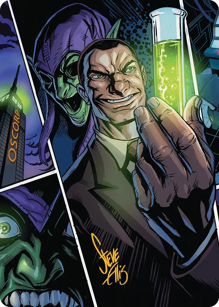 Norman Osborn Art Card (Gold-Stamped Signature) [Marvel's Spider-Man Art Series] MTG Single Magic: The Gathering | Red Claw Gaming