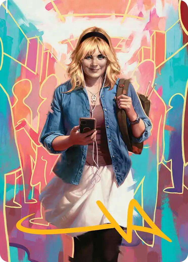 Gwen Stacy Art Card (Gold-Stamped Signature) (13/54) [Marvel's Spider-Man Art Series] MTG Single Magic: The Gathering | Red Claw Gaming