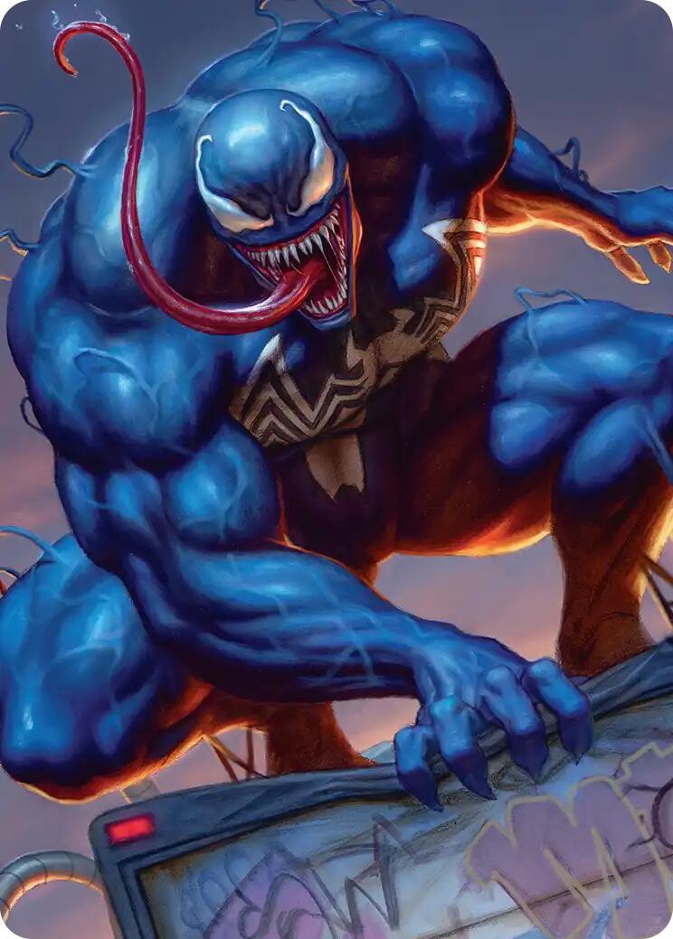 Venom, Deadly Devourer Art Card [Marvel's Spider-Man Art Series] MTG Single Magic: The Gathering | Red Claw Gaming