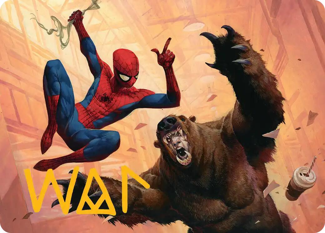 Wisecrack Art Card (Gold-Stamped Signature) [Marvel's Spider-Man Art Series] MTG Single Magic: The Gathering | Red Claw Gaming