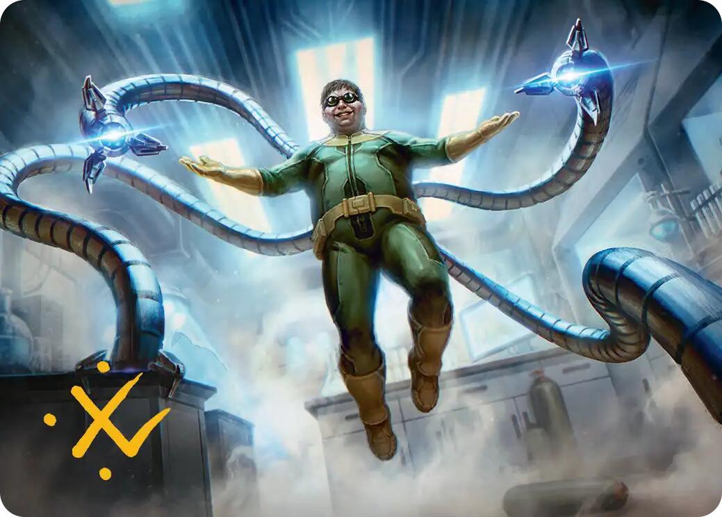 Doctor Octopus, Master Planner Art Card (25/54) (Gold-Stamped Signature) [Marvel's Spider-Man Art Series] MTG Single Magic: The Gathering | Red Claw Gaming