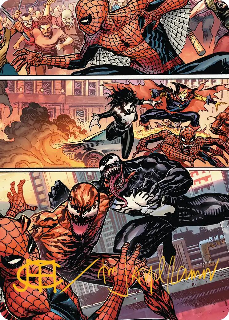 Maximum Carnage Art Card (Gold-Stamped Signature) [Marvel's Spider-Man Art Series] MTG Single Magic: The Gathering | Red Claw Gaming