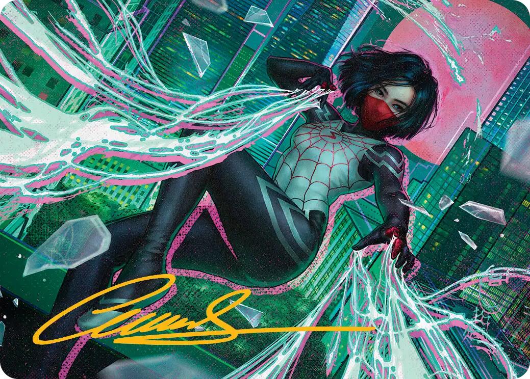 Silk, Web Weaver Art Card (29/54) (Gold-Stamped Signature) [Marvel's Spider-Man Art Series] MTG Single Magic: The Gathering | Red Claw Gaming