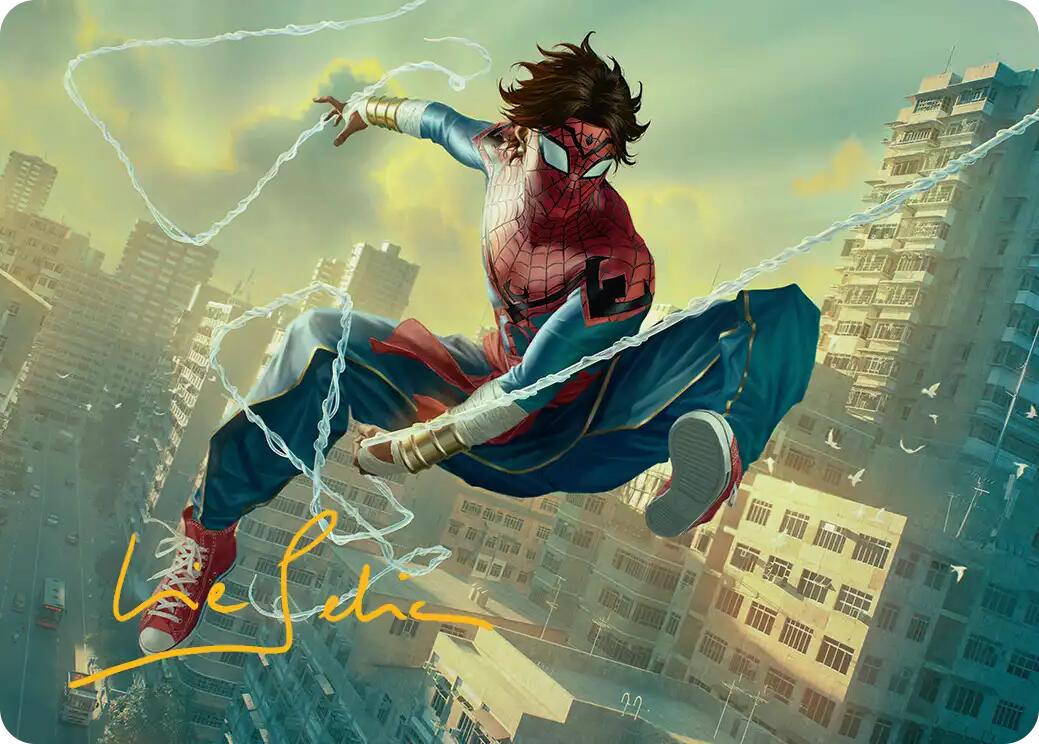 Spider-Man India Art Card (Gold-Stamped Signature) [Marvel's Spider-Man Art Series] MTG Single Magic: The Gathering | Red Claw Gaming