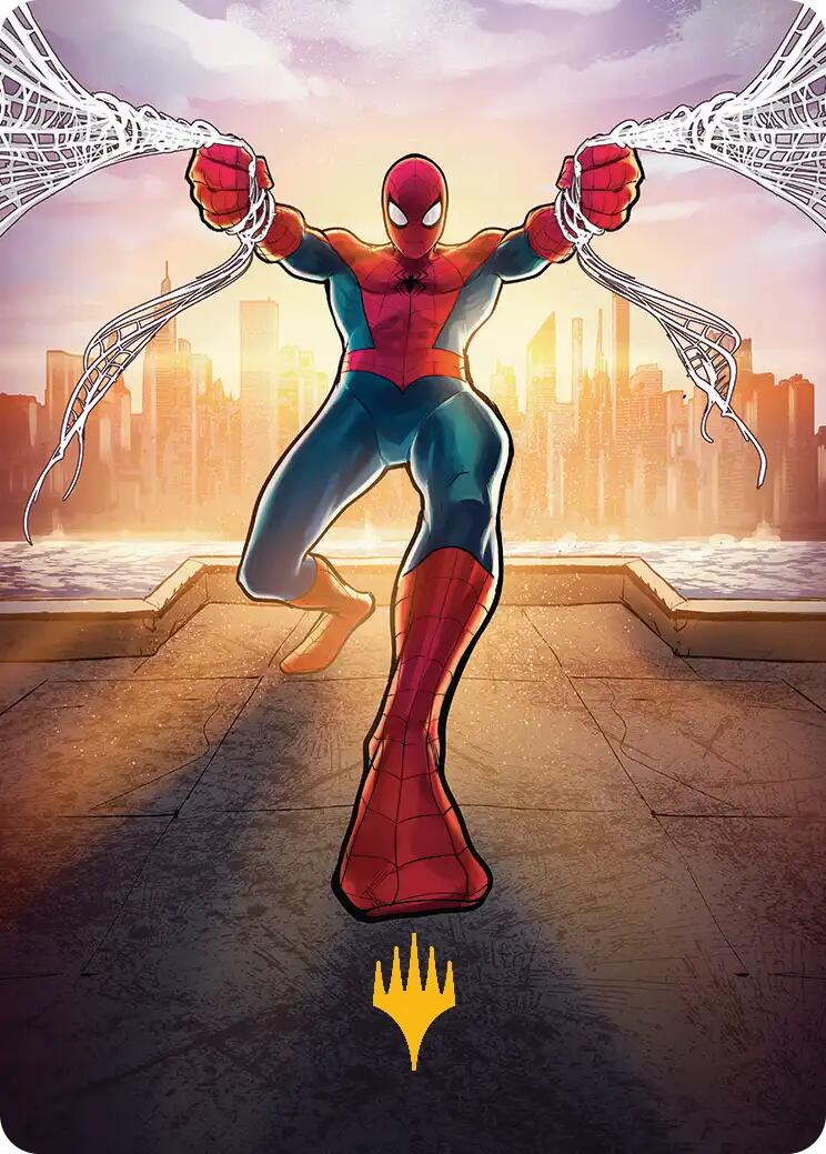 Amazing Spider-Man Art Card (36/54) (Gold-Stamped Planeswalker Symbol) [Marvel's Spider-Man Art Series] MTG Single Magic: The Gathering | Red Claw Gaming