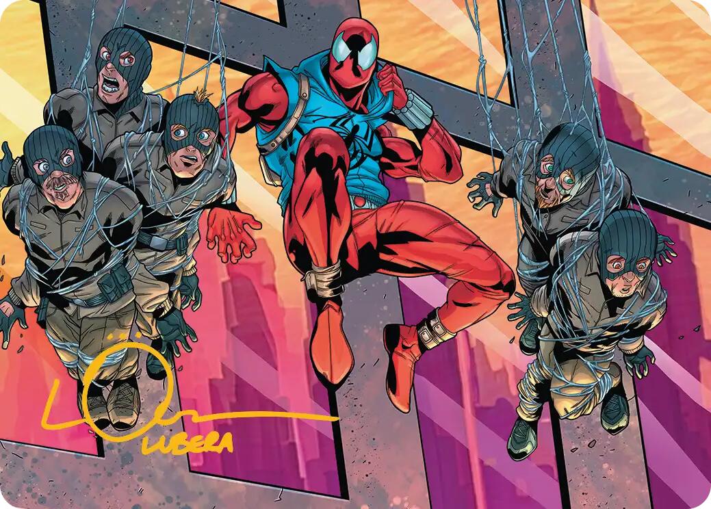 Scarlet Spider, Ben Reilly Art Card (Gold-Stamped Signature) [Marvel's Spider-Man Art Series] MTG Single Magic: The Gathering | Red Claw Gaming