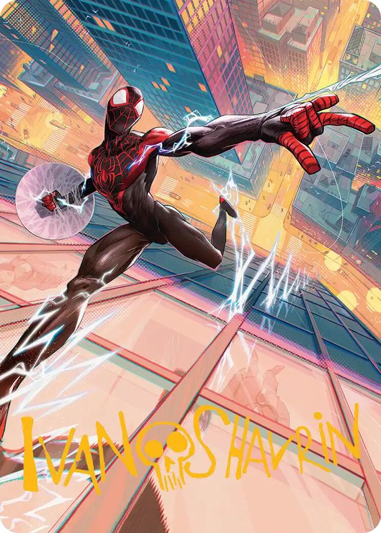 Ultimate Spider-Man Art Card (Gold-Stamped Signature) [Marvel's Spider-Man Art Series] MTG Single Magic: The Gathering | Red Claw Gaming