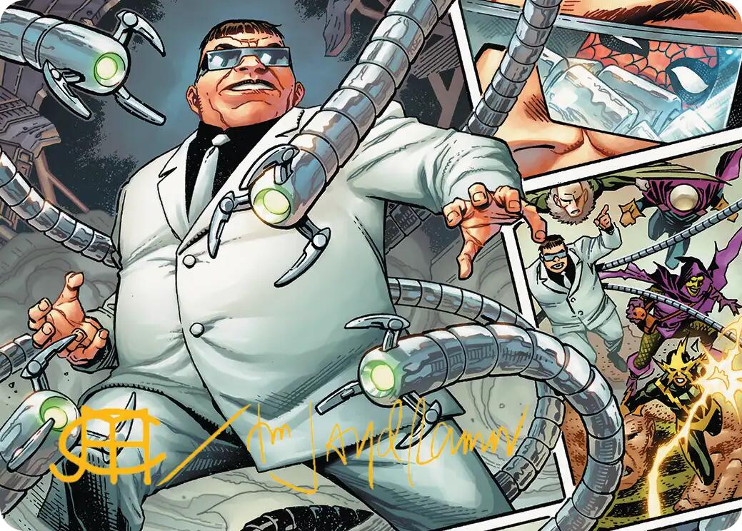 Doctor Octopus, Master Planner Art Card (48/54) (Gold-Stamped Signature) [Marvel's Spider-Man Art Series] MTG Single Magic: The Gathering | Red Claw Gaming