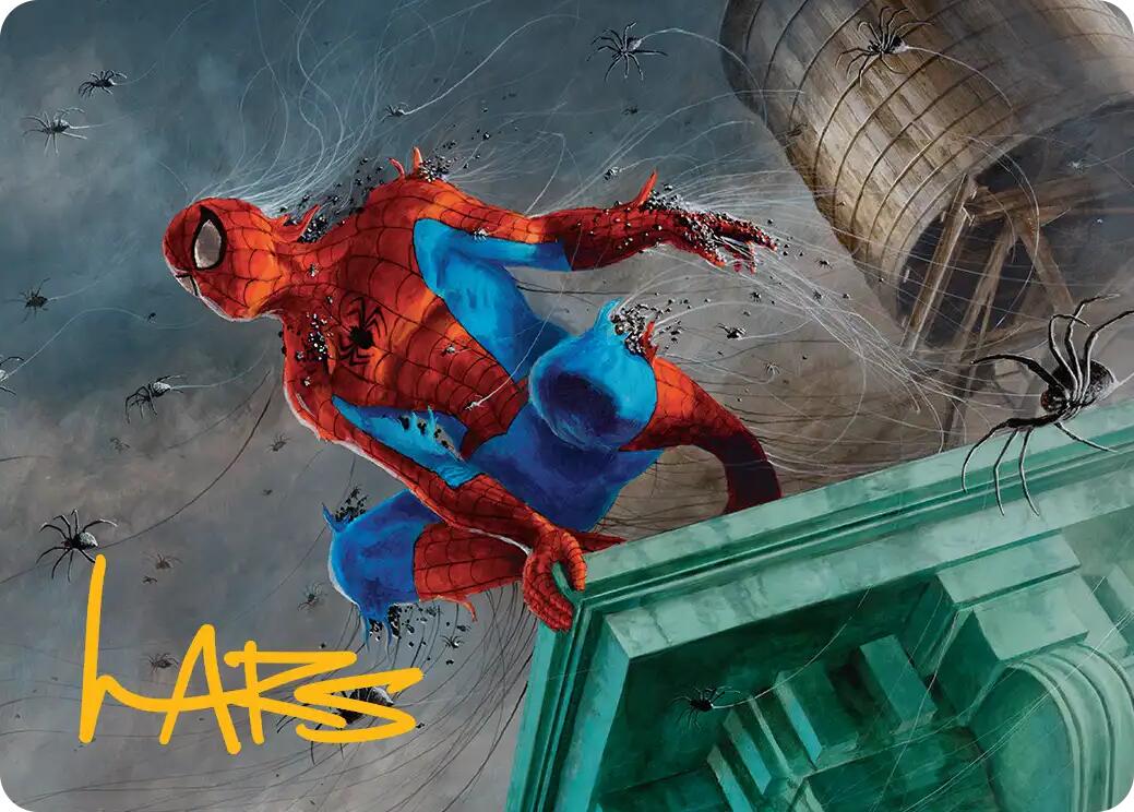 Spiders-Man, Heroic Horde Art Card (Gold-Stamped Signature) [Marvel's Spider-Man Art Series] MTG Single Magic: The Gathering | Red Claw Gaming