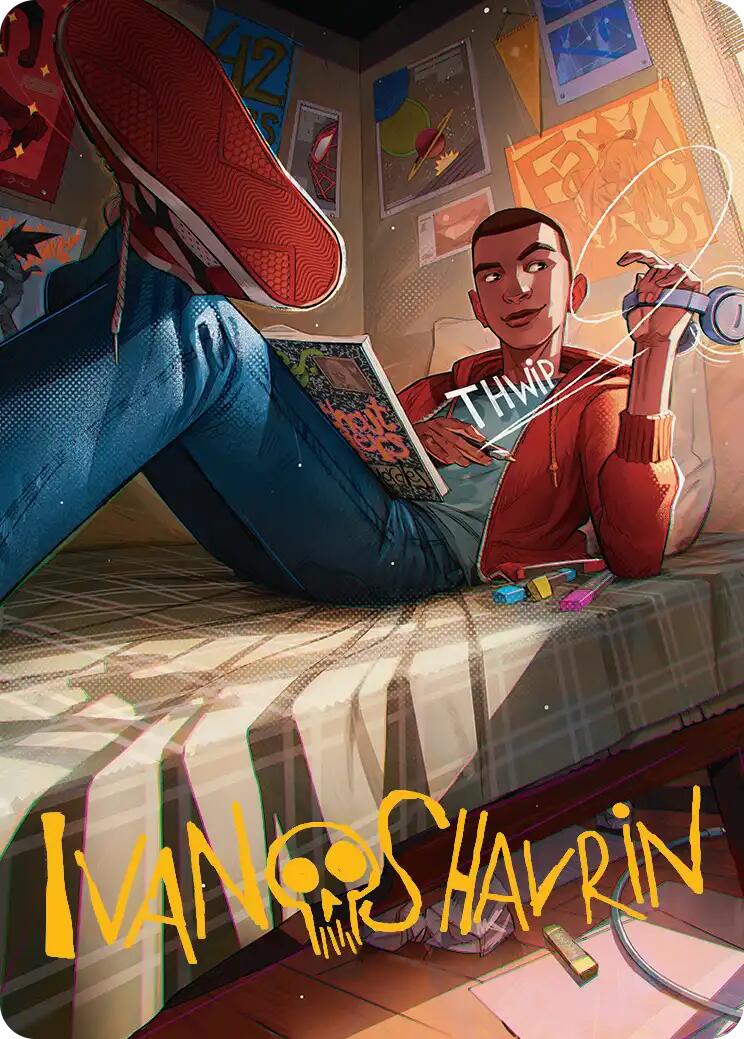 Miles Morales Art Card (Gold-Stamped Signature) [Marvel's Spider-Man Art Series] MTG Single Magic: The Gathering | Red Claw Gaming