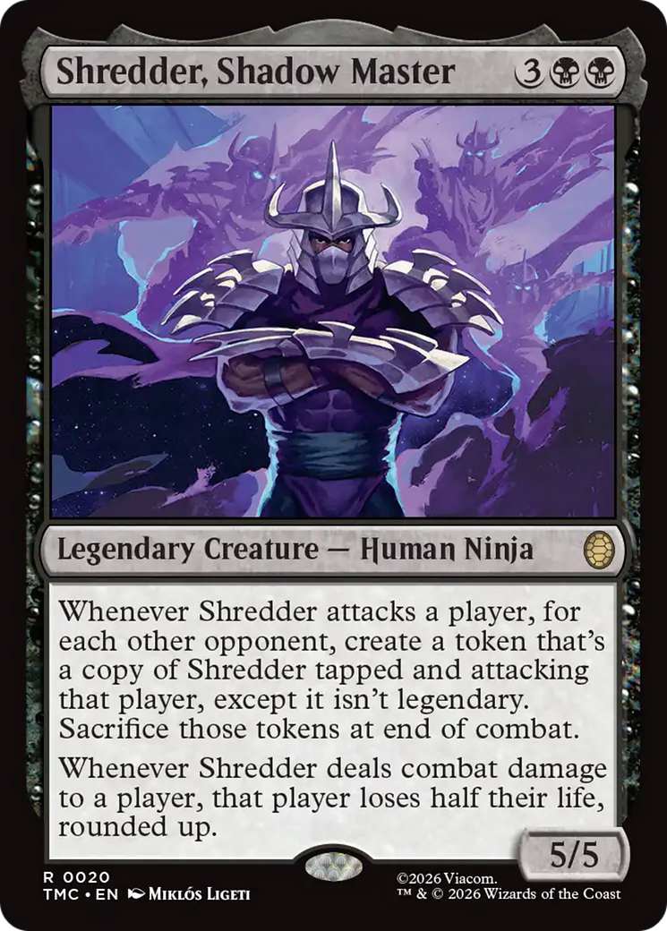 Shredder, Shadow Master [Teenage Mutant Ninja Turtles Commander] MTG Single Magic: The Gathering | Red Claw Gaming