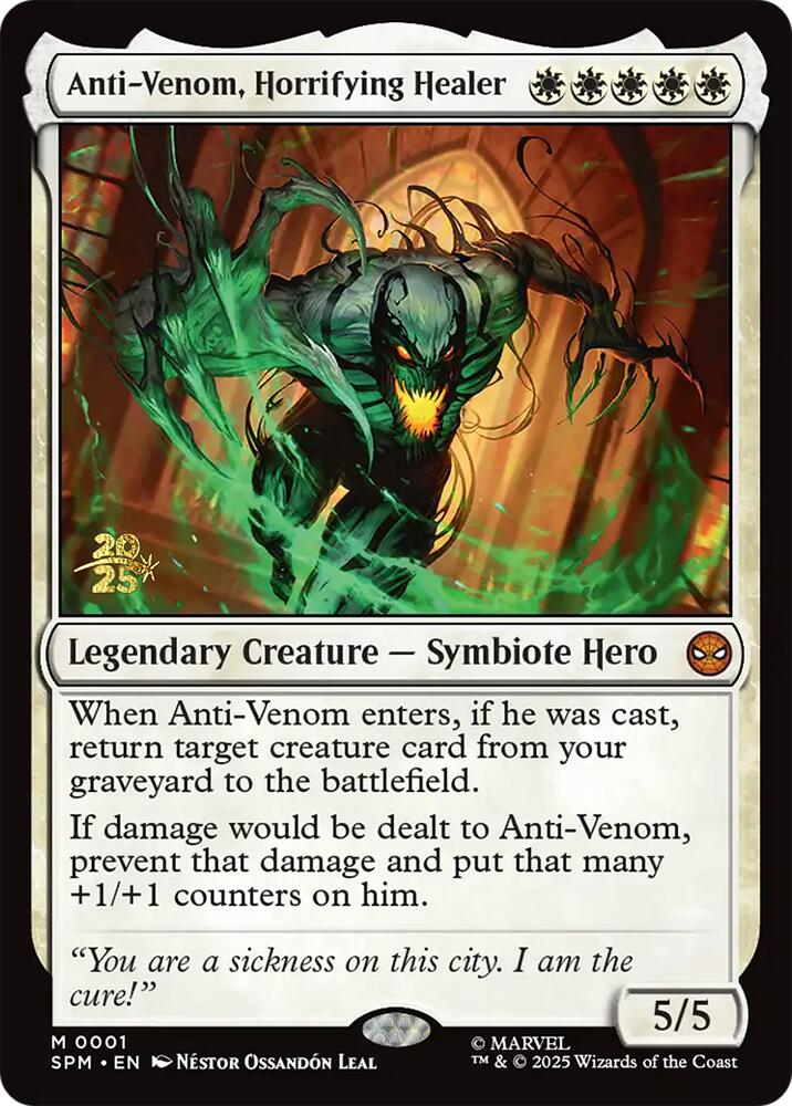 Anti-Venom, Horrifying Healer [Marvel's Spider-Man Prerelease Promos] MTG Single Magic: The Gathering | Red Claw Gaming
