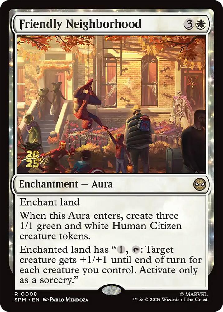 Friendly Neighborhood [Marvel's Spider-Man Prerelease Promos] MTG Single Magic: The Gathering | Red Claw Gaming