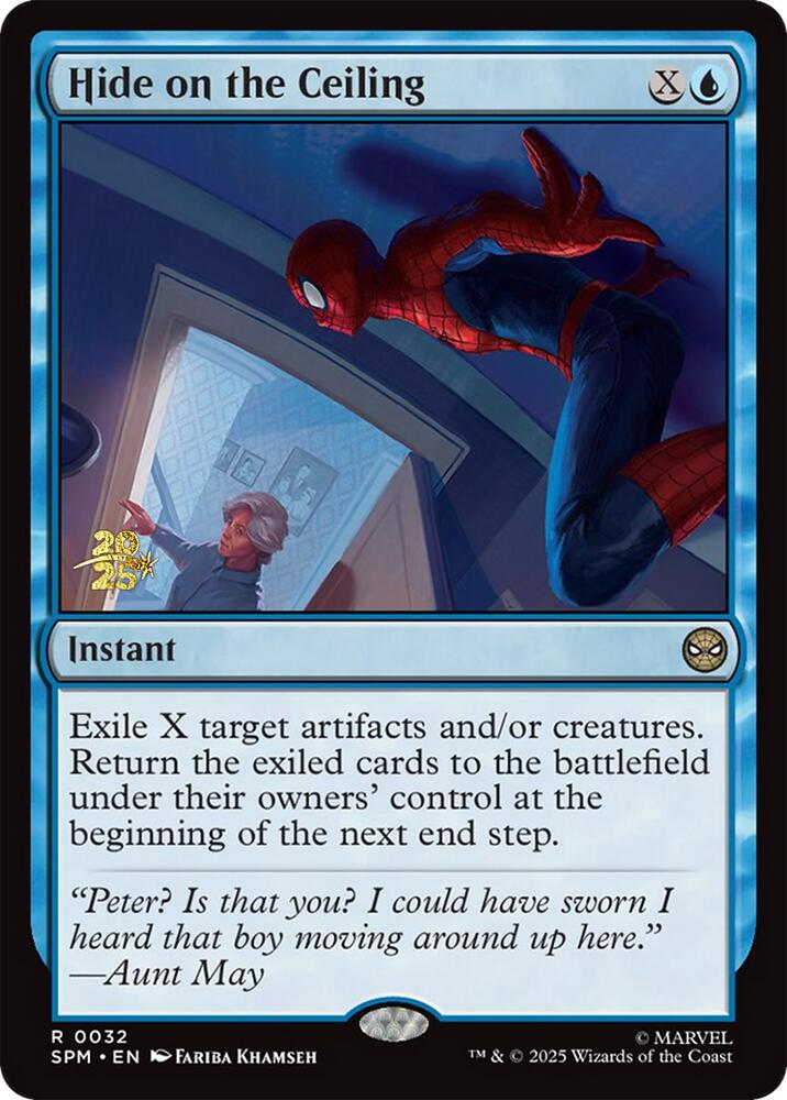Hide on the Ceiling [Marvel's Spider-Man Prerelease Promos] MTG Single Magic: The Gathering | Red Claw Gaming