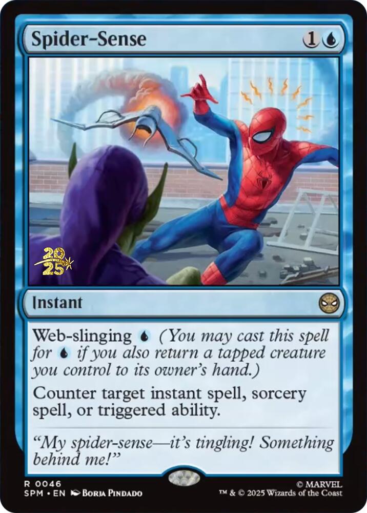 Spider-Sense [Marvel's Spider-Man Prerelease Promos] MTG Single Magic: The Gathering | Red Claw Gaming