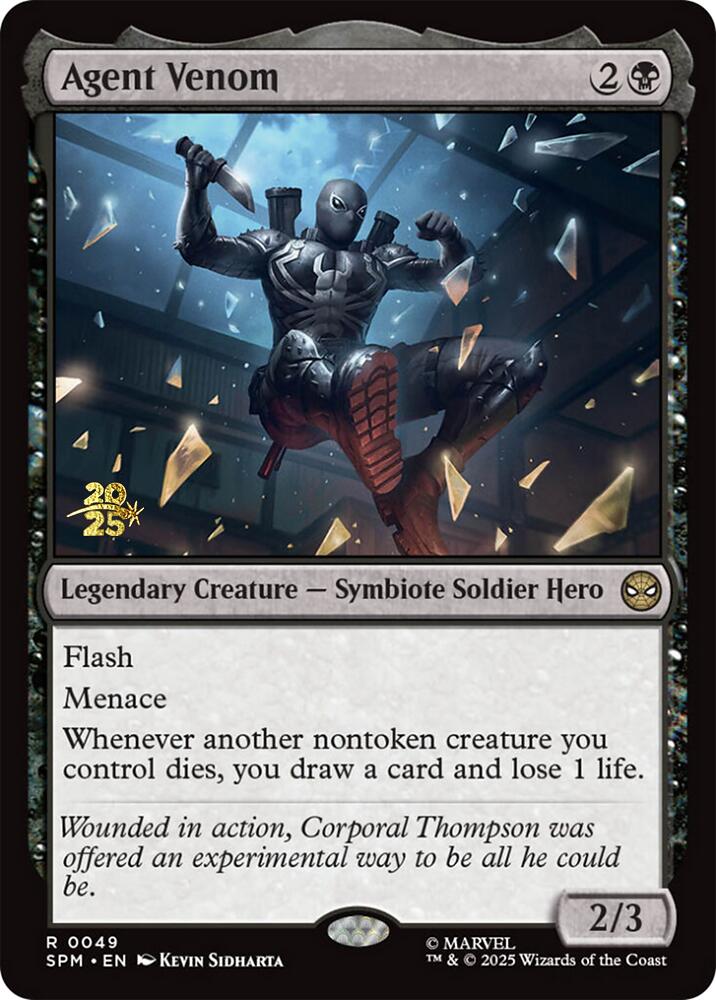 Agent Venom [Marvel's Spider-Man Prerelease Promos] MTG Single Magic: The Gathering | Red Claw Gaming