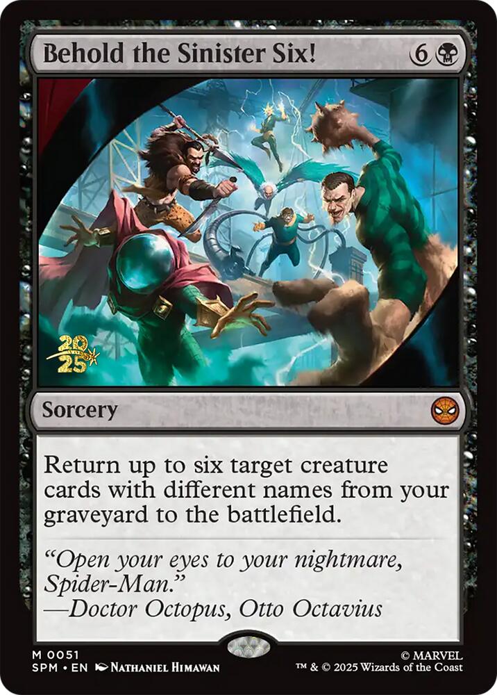 Behold the Sinister Six! [Marvel's Spider-Man Prerelease Promos] MTG Single Magic: The Gathering | Red Claw Gaming