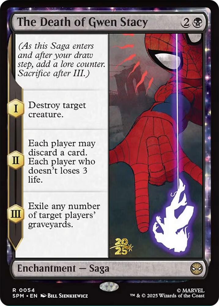 The Death of Gwen Stacy [Marvel's Spider-Man Prerelease Promos] MTG Single Magic: The Gathering | Red Claw Gaming
