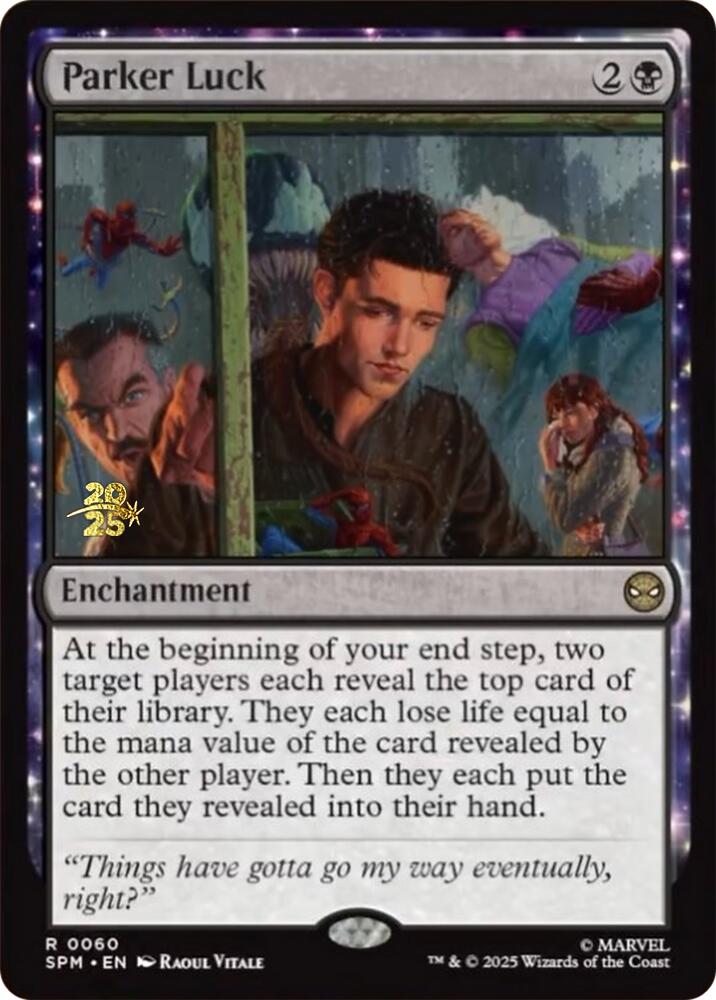 Parker Luck [Marvel's Spider-Man Prerelease Promos] MTG Single Magic: The Gathering | Red Claw Gaming