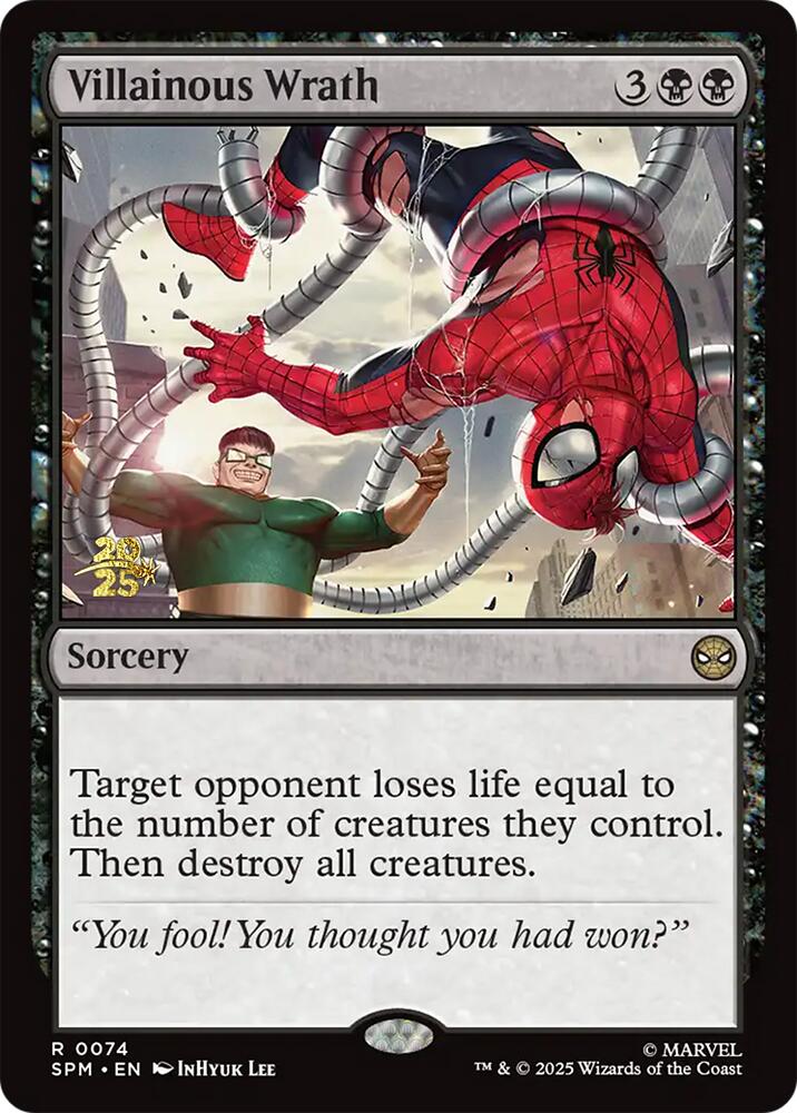 Villainous Wrath [Marvel's Spider-Man Prerelease Promos] MTG Single Magic: The Gathering | Red Claw Gaming