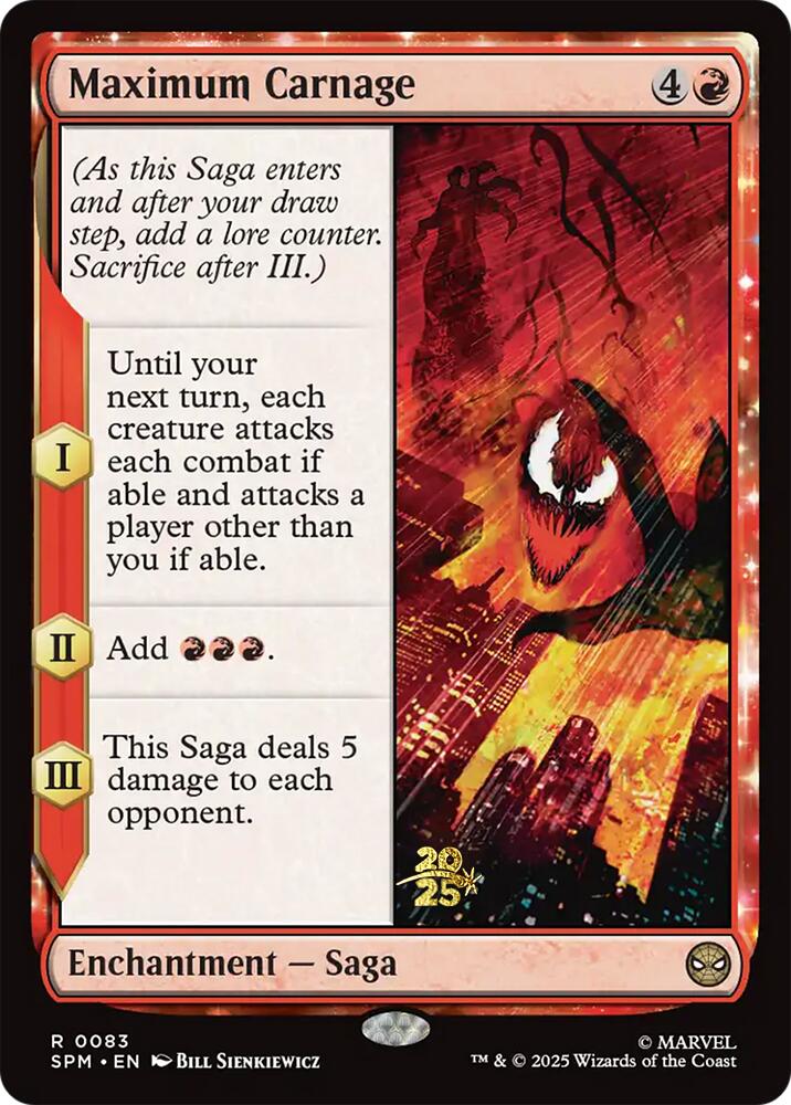 Maximum Carnage [Marvel's Spider-Man Prerelease Promos] MTG Single Magic: The Gathering | Red Claw Gaming