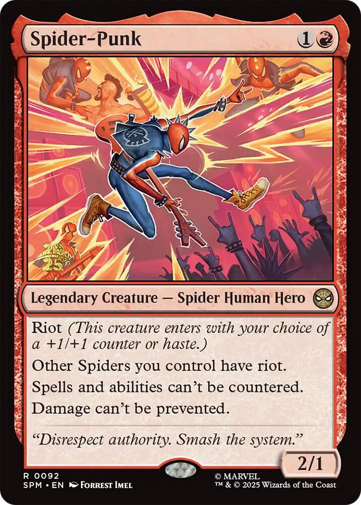 Spider-Punk [Marvel's Spider-Man Prerelease Promos] MTG Single Magic: The Gathering | Red Claw Gaming