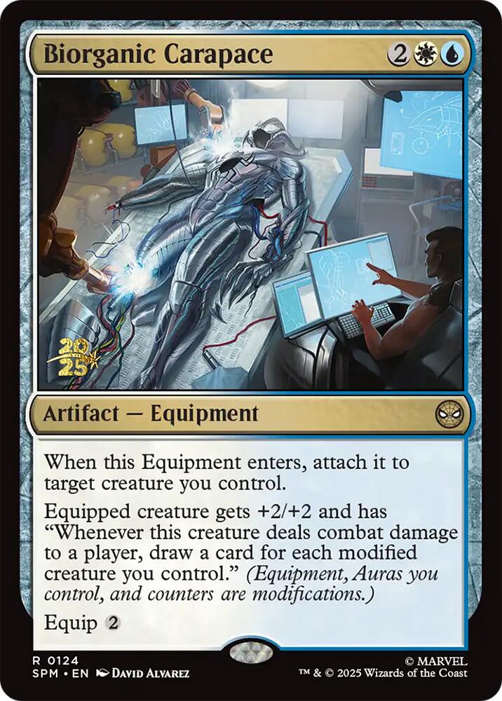 Biorganic Carapace [Marvel's Spider-Man Prerelease Promos] MTG Single Magic: The Gathering | Red Claw Gaming