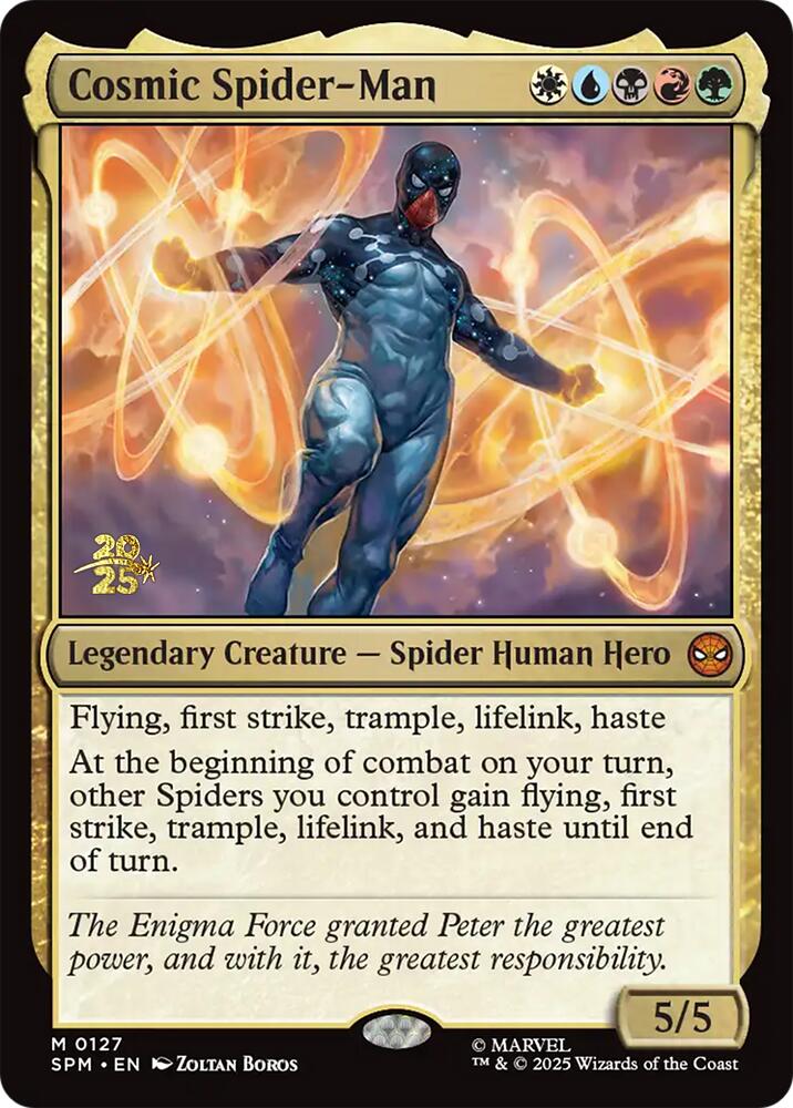 Cosmic Spider-Man [Marvel's Spider-Man Prerelease Promos] MTG Single Magic: The Gathering | Red Claw Gaming